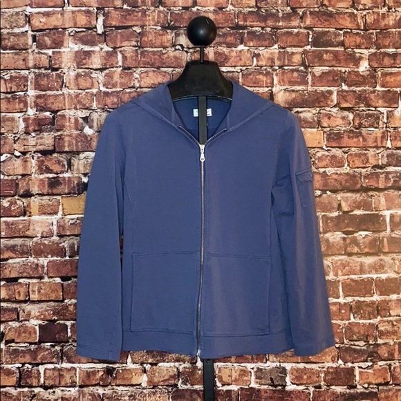 Chico’s- Blue zip up sweatshirt - Picture 1 of 2